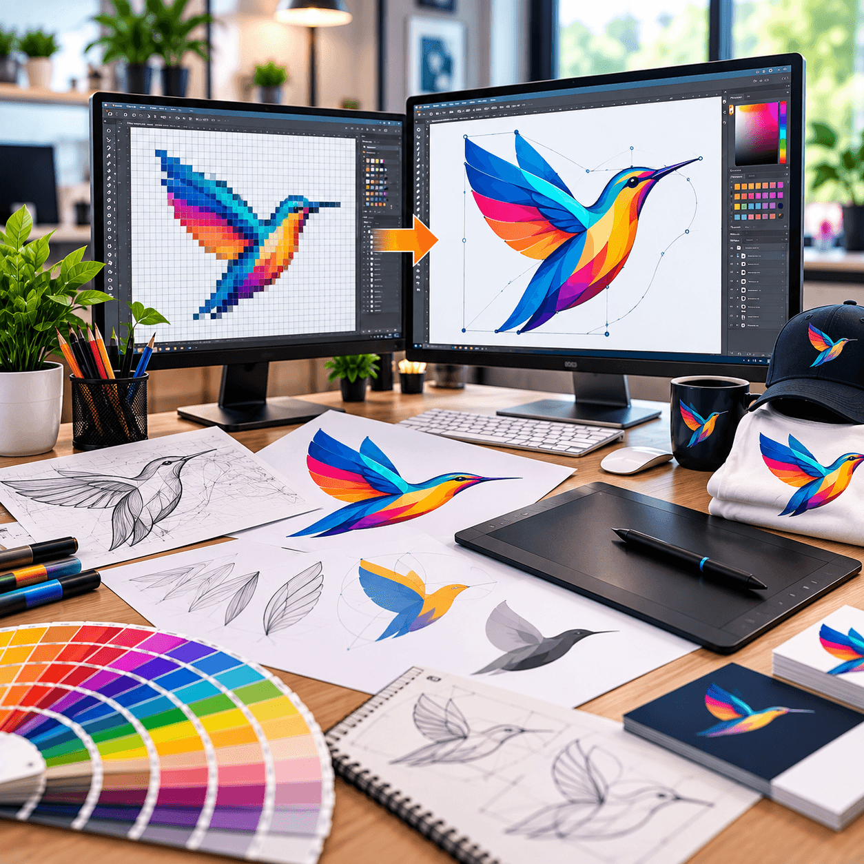 Vector Art & Conversion service example